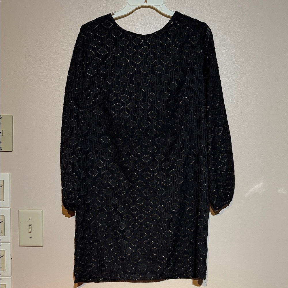 Amanda Uprichard Black Long Sleeve Dress
